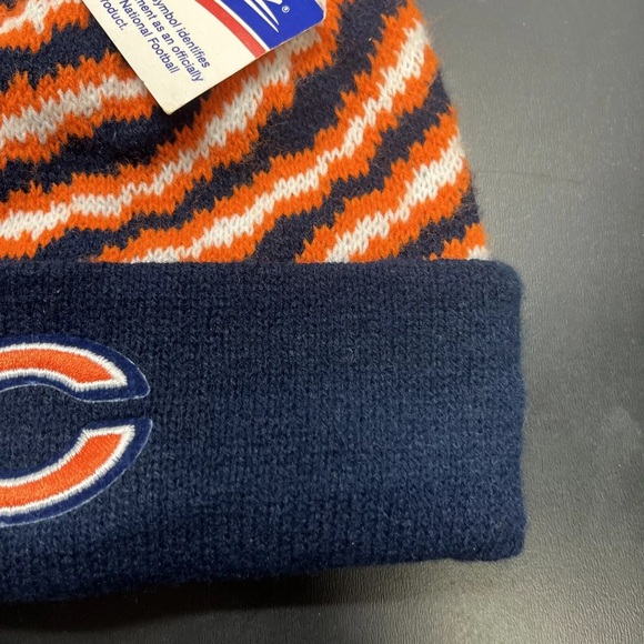 RARE NWT ZUBAZ Chicago Bears Winter Beanie Hat - Picture 4 of 10